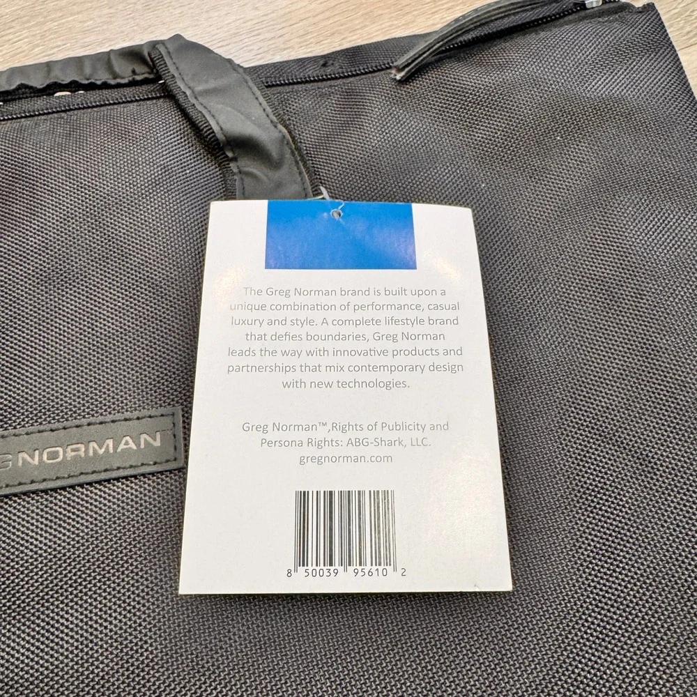 NWT Greg Norman Black Hanging Convertible Garment Bag Travel Suitcase‎ Luggage